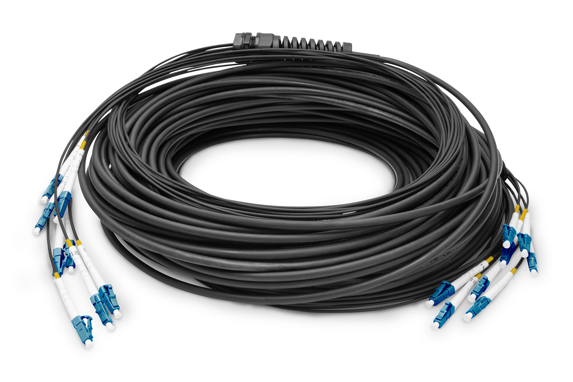 Voorgemonteerde glasvezel universele breakout kabel, singlemode OS2, 8 vezels, LC/UPC - LC/UPC
