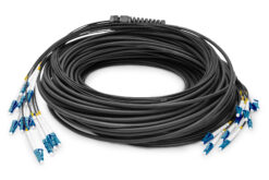 Voorgemonteerde glasvezel universele breakout kabel, singlemode OS2, 12 vezels, LC/UPC - LC/UPC