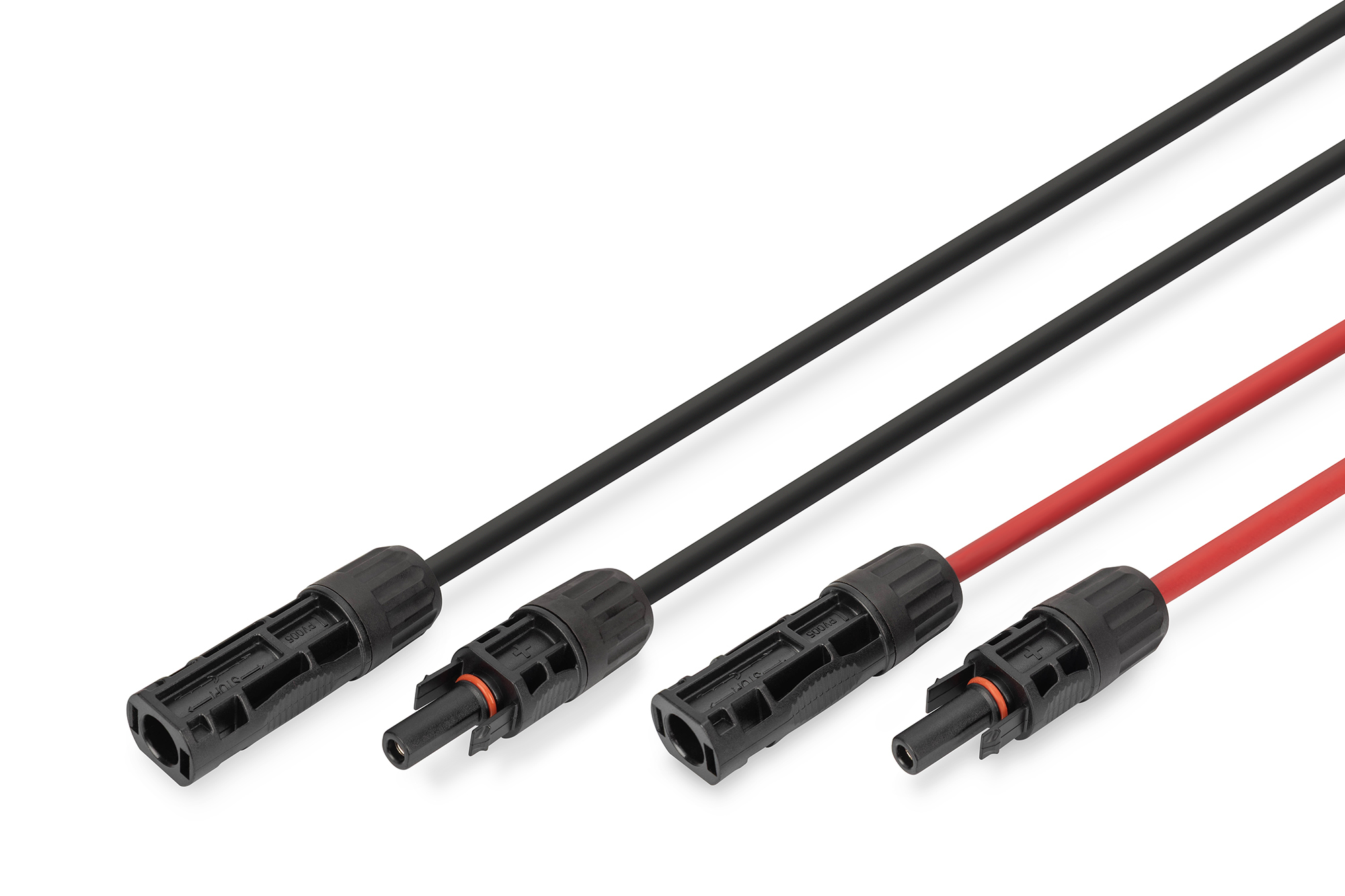 Zonnekabel verlenging 15 m, 6 mm², MC4 aansluiting, PV-kabel 1500 V DC, UV-bestendig & weerbestendig, 2 kabels, 1x zwart, 1x rood