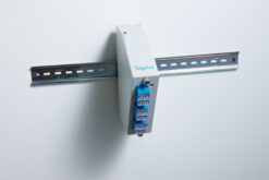 Glasvezel top-hat rail lasverdeler, gehoekt, 6 SC DX/LC Quad, grijs - Afbeelding 6