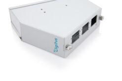Glasvezel top-hat rail lasverdeler, gehoekt, 6 SC DX/LC Quad, grijs - Afbeelding 3