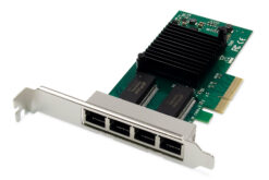 4-poorts Gigabit Ethernet Netwerkkaart, RJ45, PCI Express, Intel I350