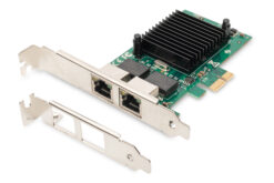 2-poorts Gigabit Ethernet-netwerkkaart, RJ45, PCI Express, Intel-chipset