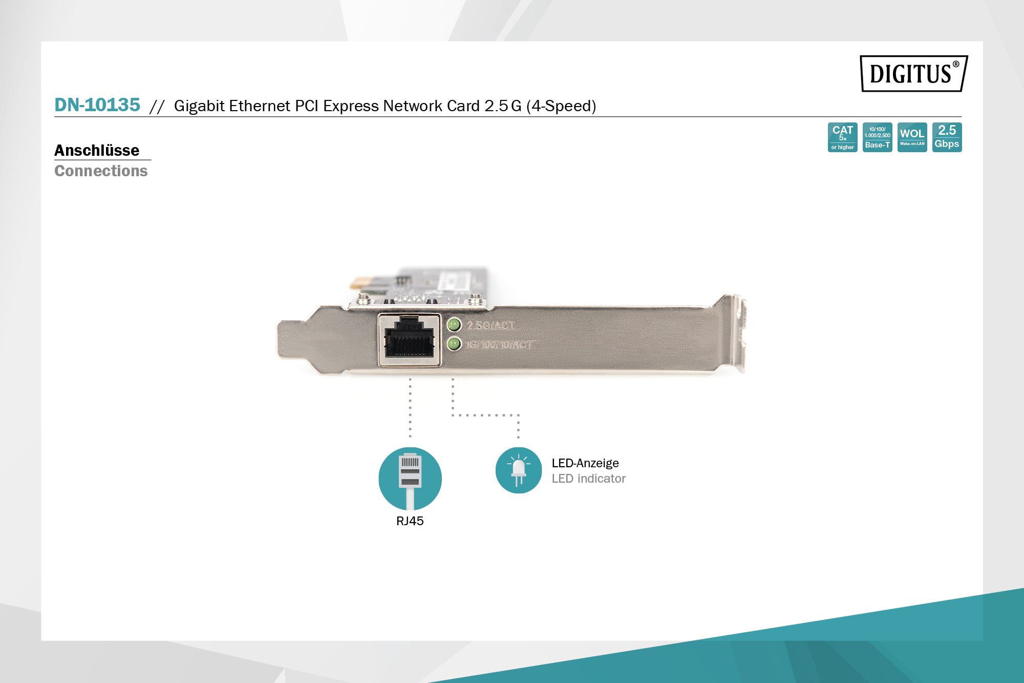 Enkele poort 2,5 Gigabit Ethernet-netwerkkaart, RJ45, PCI Express, Realtek chipset - Afbeelding 8