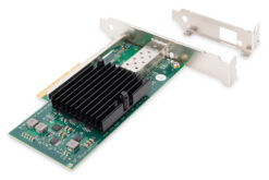 Alternative view of Enkele poort 10 Gigabit Ethernet-netwerkkaart, SFP, PCI Express, Intel-chipset