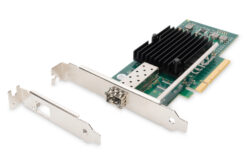 Enkele poort 10 Gigabit Ethernet-netwerkkaart, SFP, PCI Express, Intel-chipset
