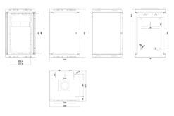 Combinatiebehuizing voor wandmontage 254 mm (10") en 482,6 mm (19") - Afbeelding 8