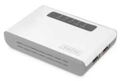 Alternative view of 2-poorts USB 2.0 draadloze multifunctionele netwerkserver, 300 Mbps