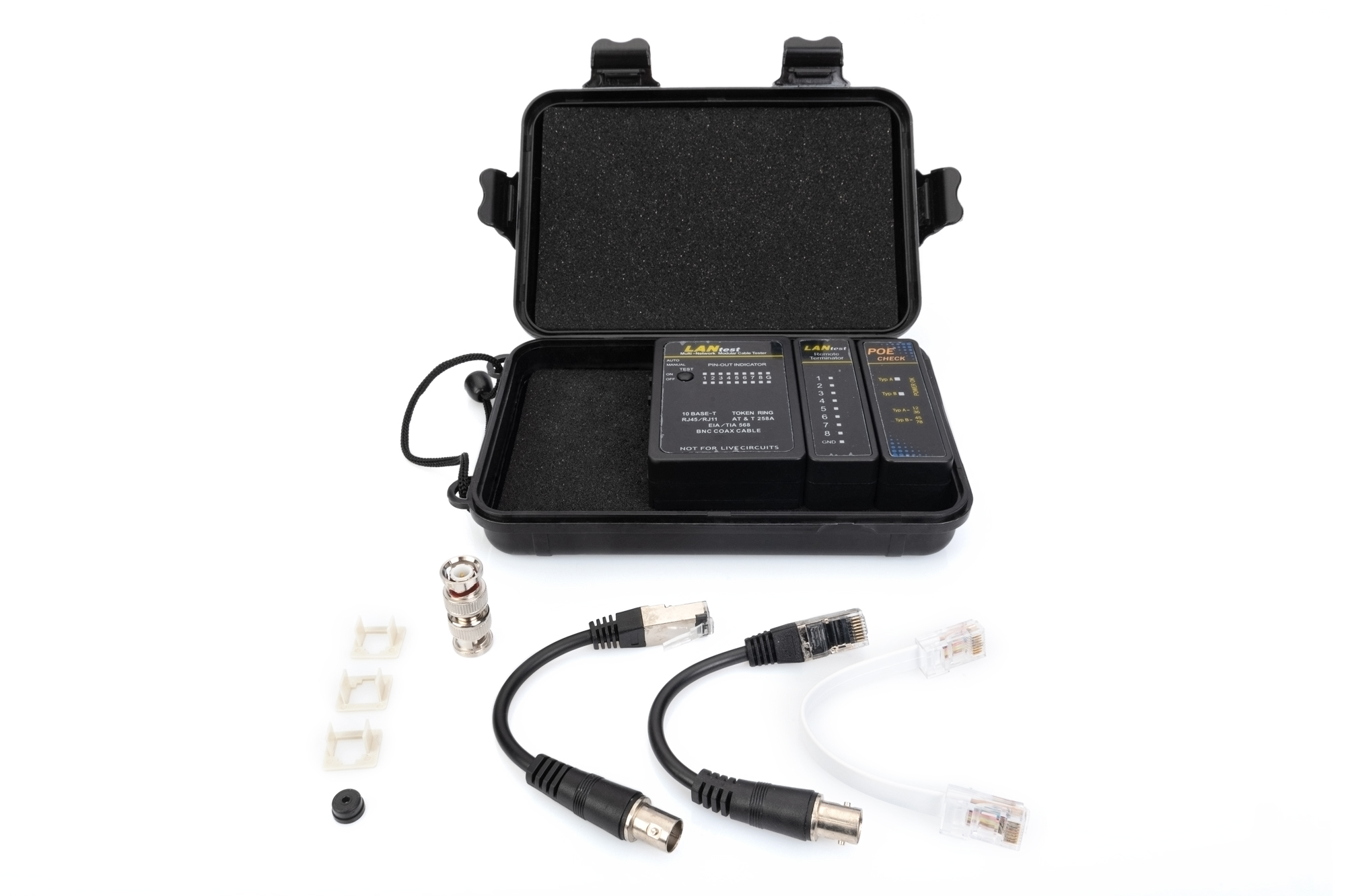Netwerk- en communicatiekabeltester, RJ45 en BNC - Afbeelding 3