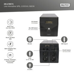 Lijninteractieve UPS, 1000 VA/600 W - Afbeelding 6