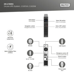 OnLine UPS-systeem, 1500 VA/ 1500 W - Afbeelding 5