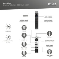 OnLine UPS-systeem, 3000 VA / 3000 W - Afbeelding 5