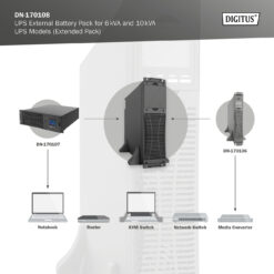 Extern UPS-batterijpak voor UPS-modellen van 6kVA en 10kVA (uitbreidingsmodule) - Afbeelding 4
