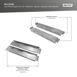 UPS-montagekit voor 19" netwerk-/serverbehuizingen (profielrail) - Afbeelding 3