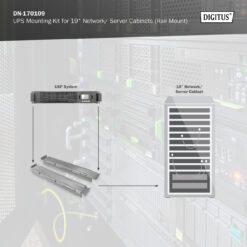 UPS-montagekit voor 19" netwerk-/serverbehuizingen (profielrail) - Afbeelding 4