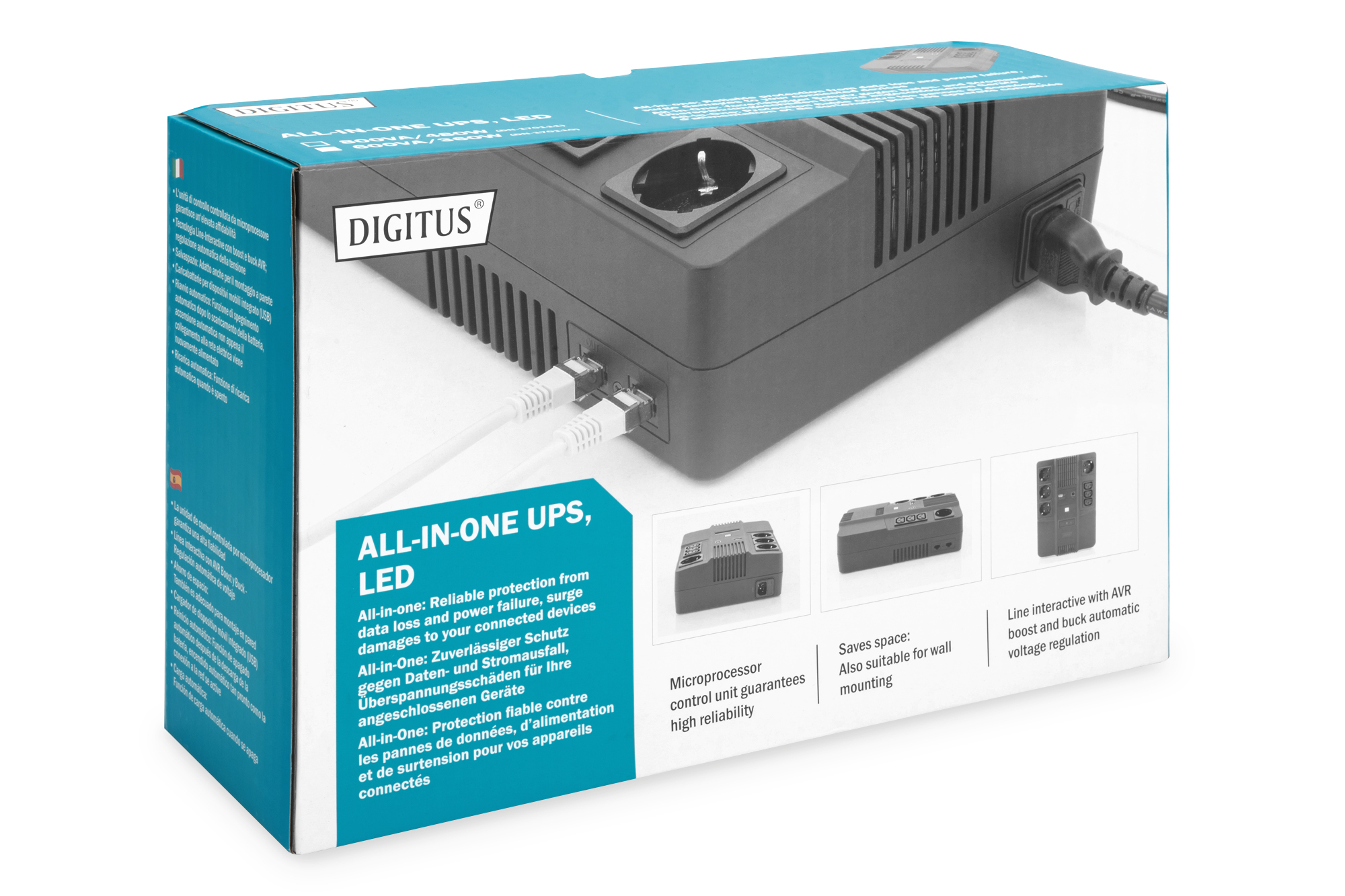 Alles-in-één UPS, 600VA/360W, LED - Afbeelding 9