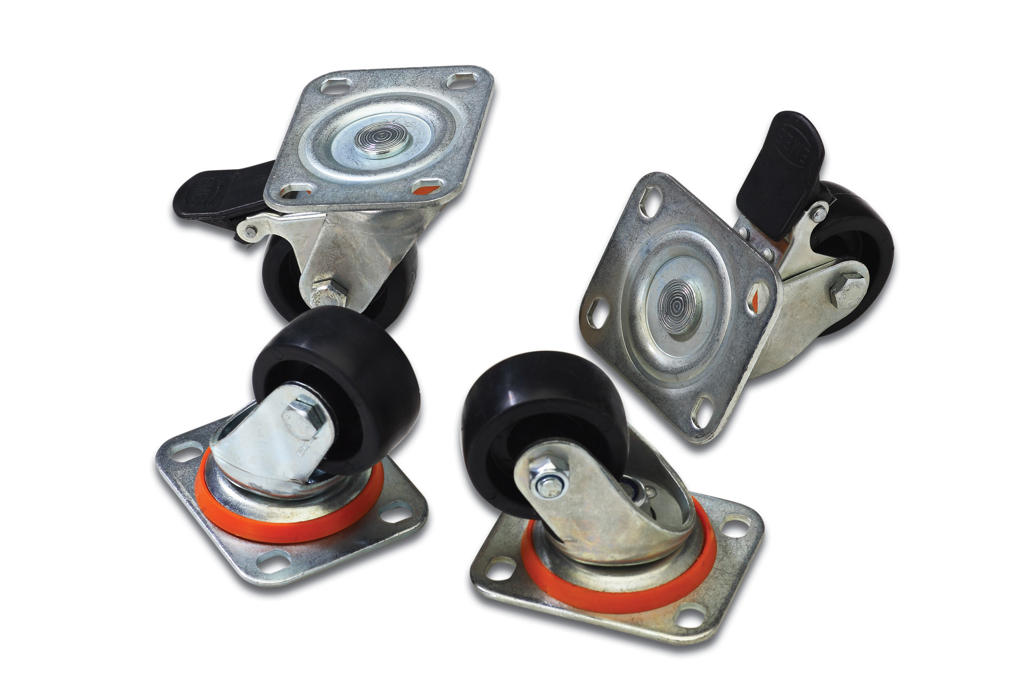 Vergrendelbare wielen voor vrijstaande 482,6 mm (19") netwerk- en serverbehuizingen