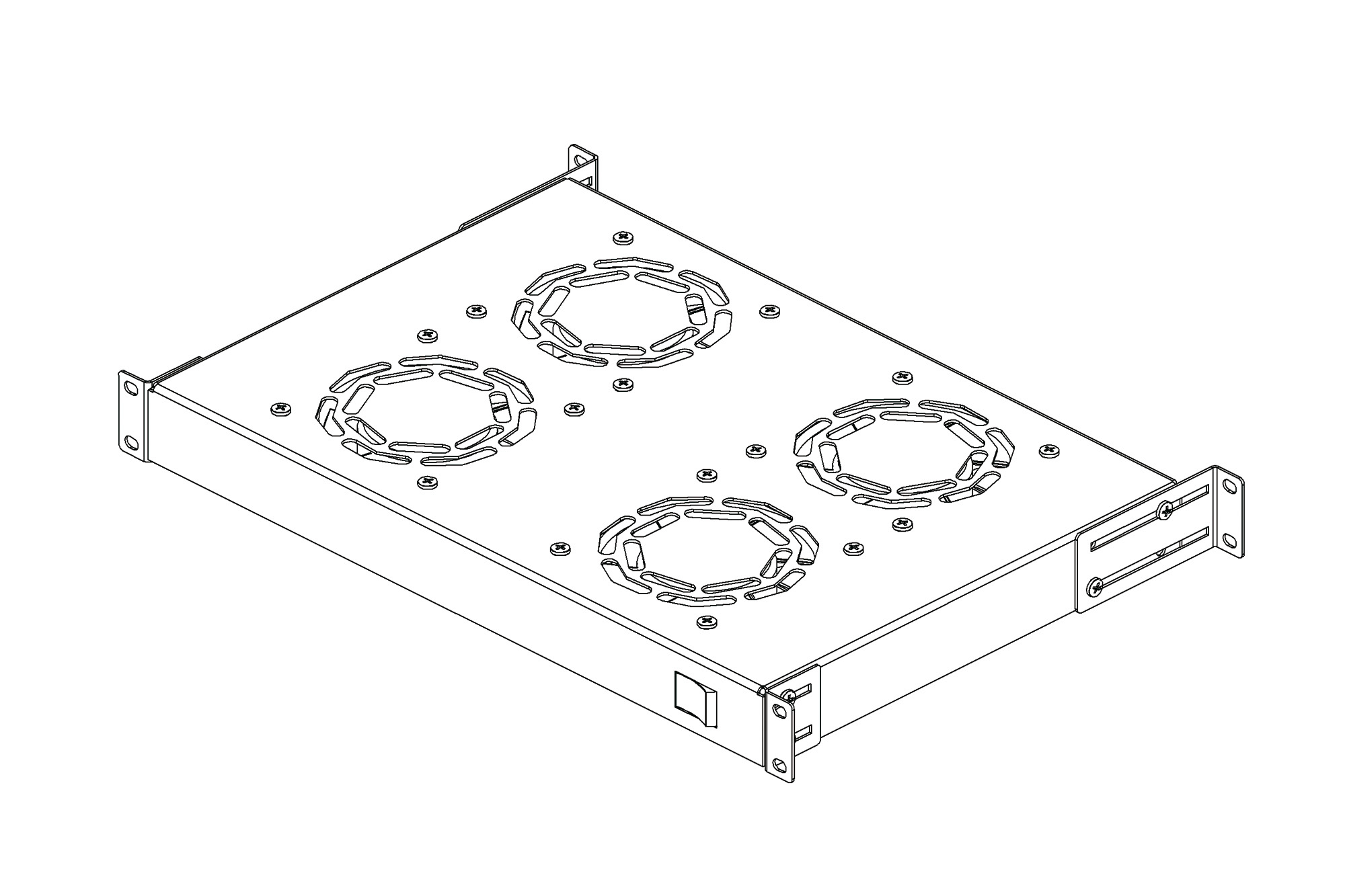 Ventilatoreenheid voor variabele installatie van 483 mm (19") - Afbeelding 5