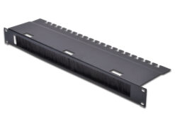 Kabeldoorvoerpaneel met borstelrand voor 483 mm (19") kast, 1HE