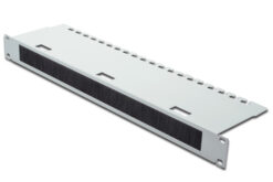 Kabeldoorvoerpaneel met borstelrand voor 483 mm (19") kast, 1HE