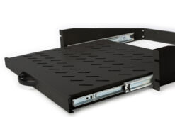 Alternative view of Uittrekbaar legbord voor vaste inbouw aan de voorste 483 mm (19“) profielrails