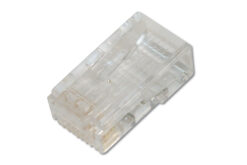 CAT 6 modulaire plug voor ronde kabel, niet afgeschermd, 100 st.