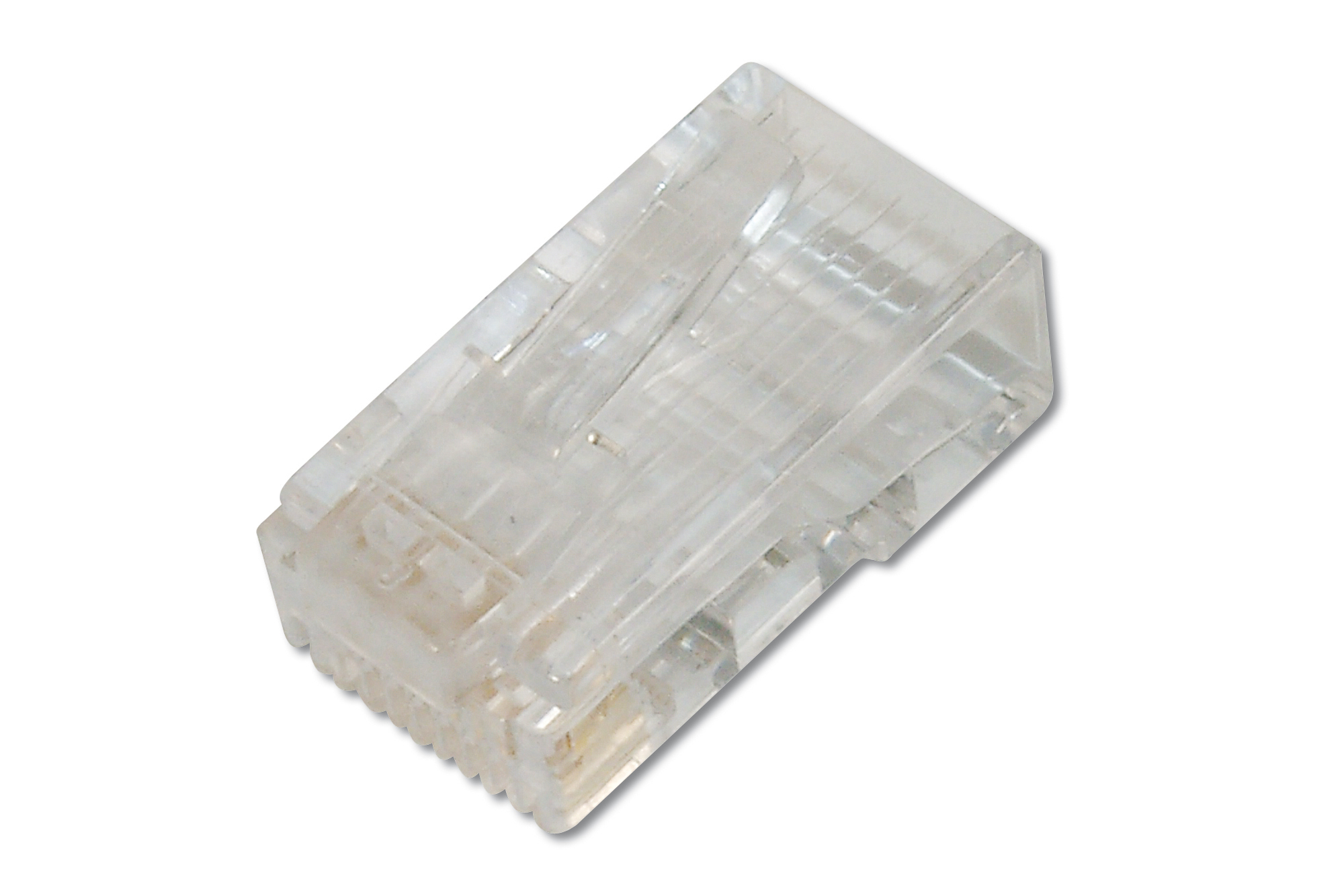 CAT 6 modulaire plug voor ronde kabel, niet afgeschermd, 100 st.