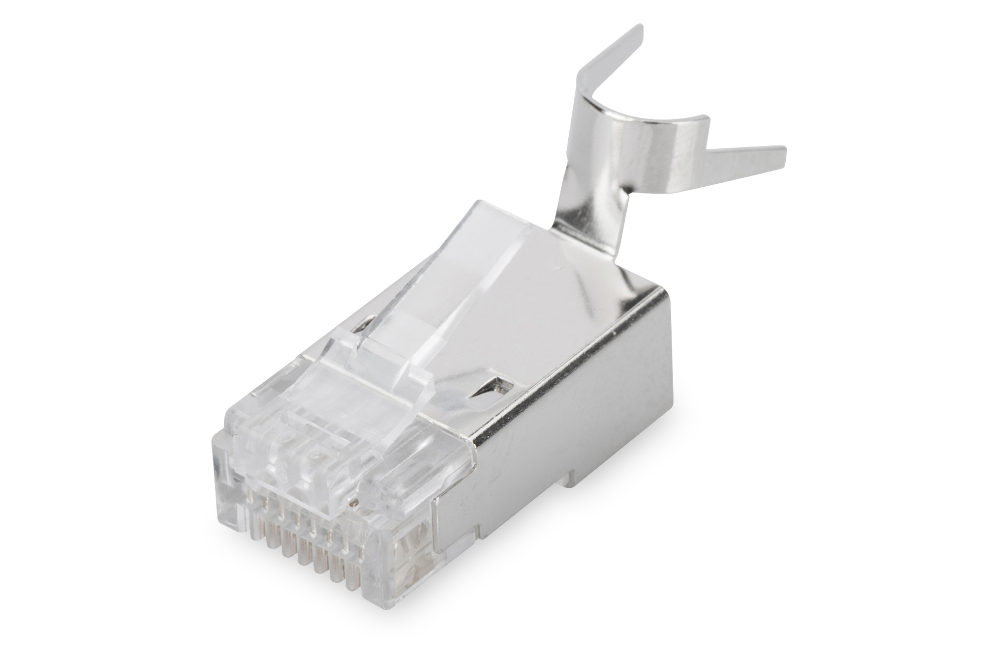 CAT 6A modulaire plug voor ronde kabel, afgeschermd, 100 st.