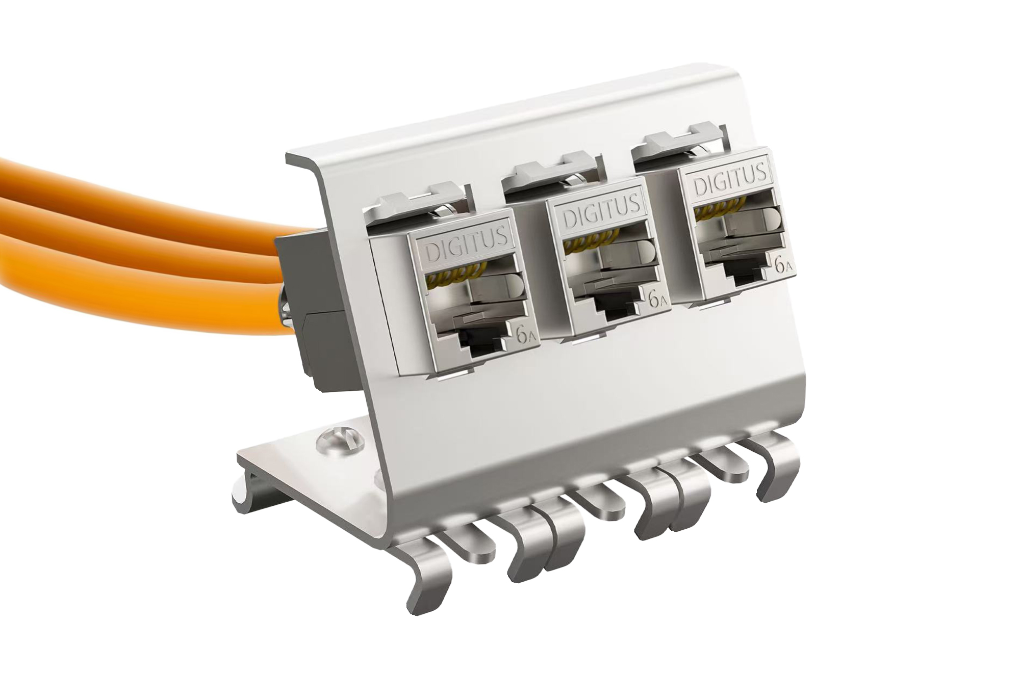 DIGITUS DIN-railadapter met 3x DN-93615-S Keystone-modules - Afbeelding 3
