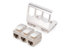 DIGITUS DIN-railadapter met 3x DN-93615-S Keystone-modules