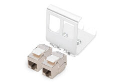 DIGITUS DIN-railadapter met 2x DN-93615-S Keystone-modules