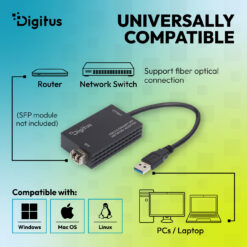 USB 3.0 Gigabit SFP-netwerkadapter - Afbeelding 10