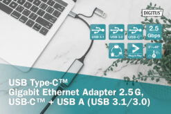USB type-C™ gigabit ethernet adapter 2.5G, USB-C™ + USB A (USB 3.1/3.0) - Afbeelding 8
