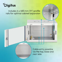 Dynamic-N serie wandbehuizing - 600x600 mm (BxD), niet gemonteerd - Afbeelding 8