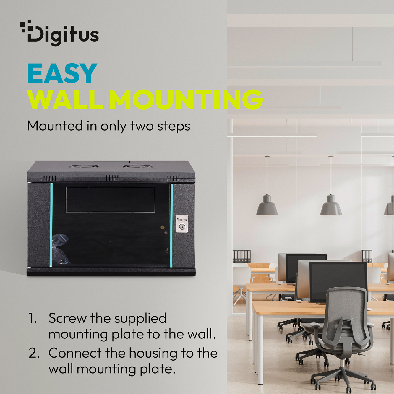 Dynamic-N serie wandbehuizing - 600x450 mm (BxD), ongemonteerd - Afbeelding 7