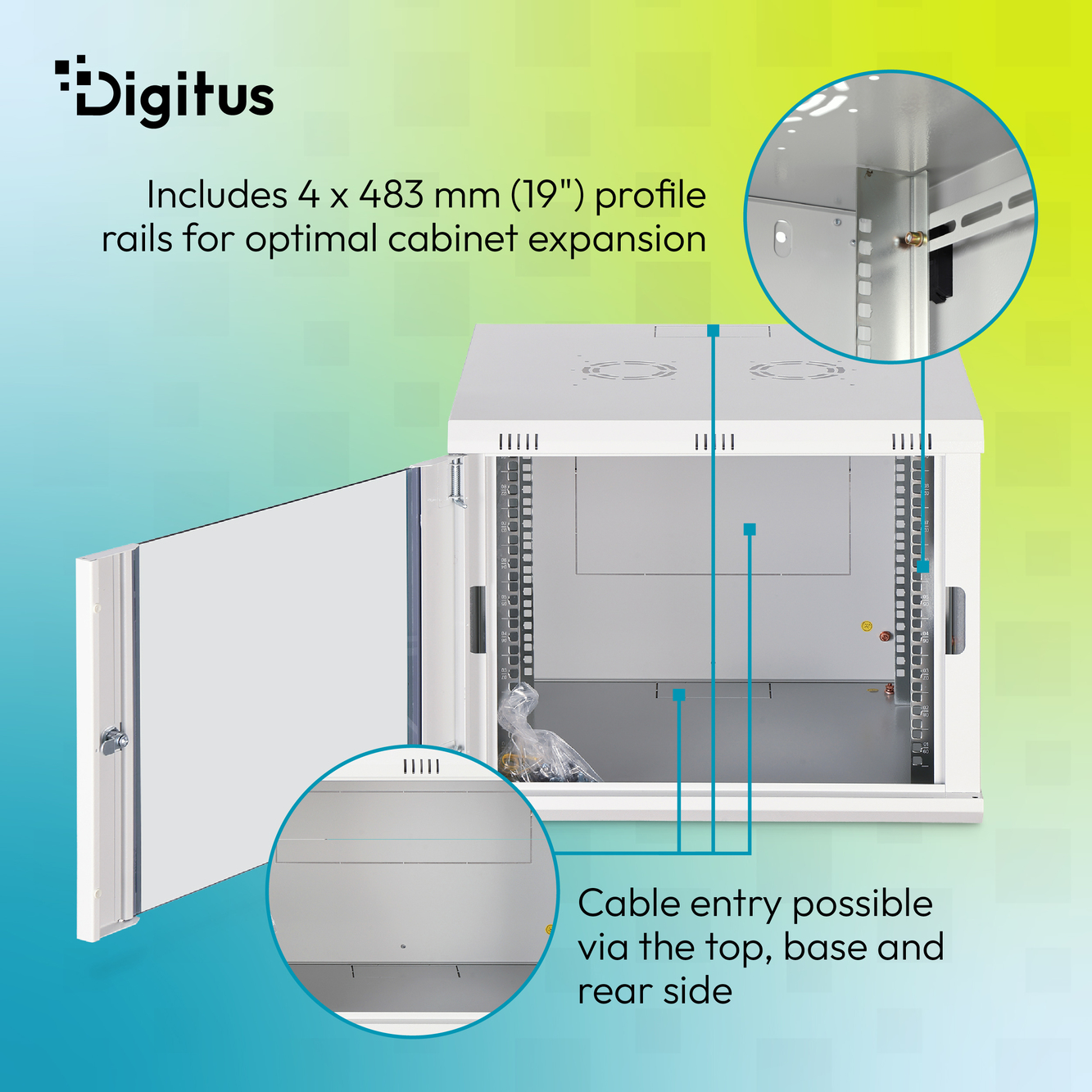 Dynamic-N serie wandbehuizing - 600x600 mm (BxD), niet gemonteerd - Afbeelding 8