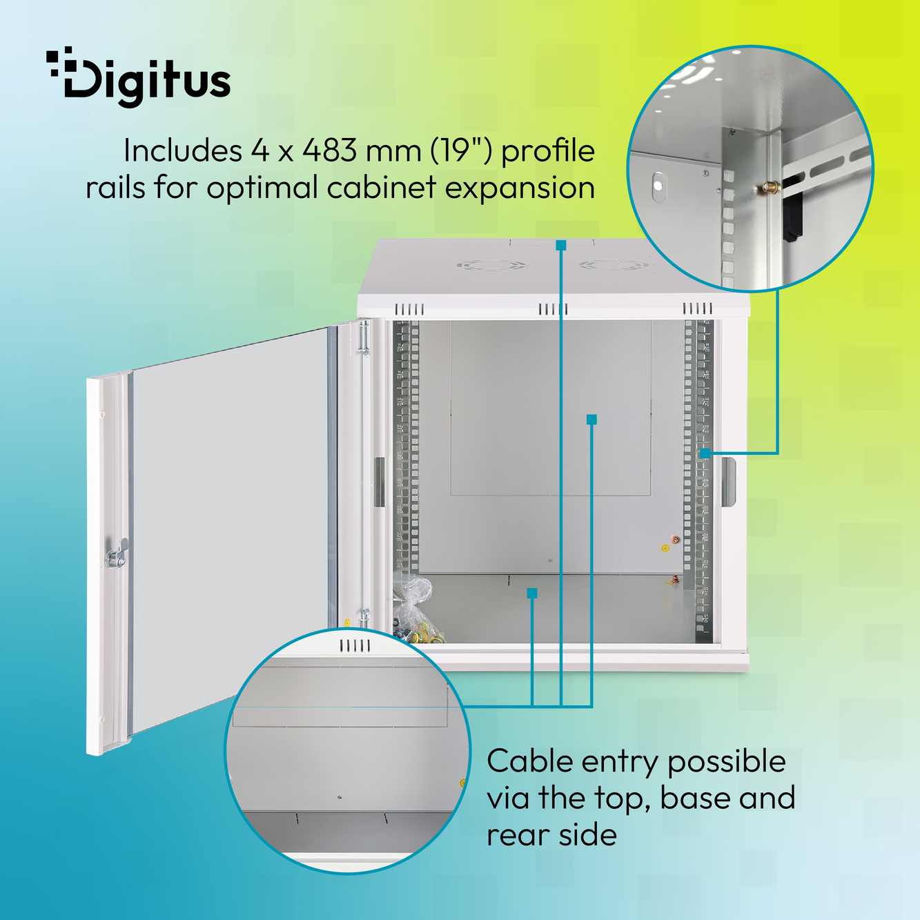 Dynamic-N serie wandbehuizing - 600x600 mm (BxD), niet gemonteerd - Afbeelding 8