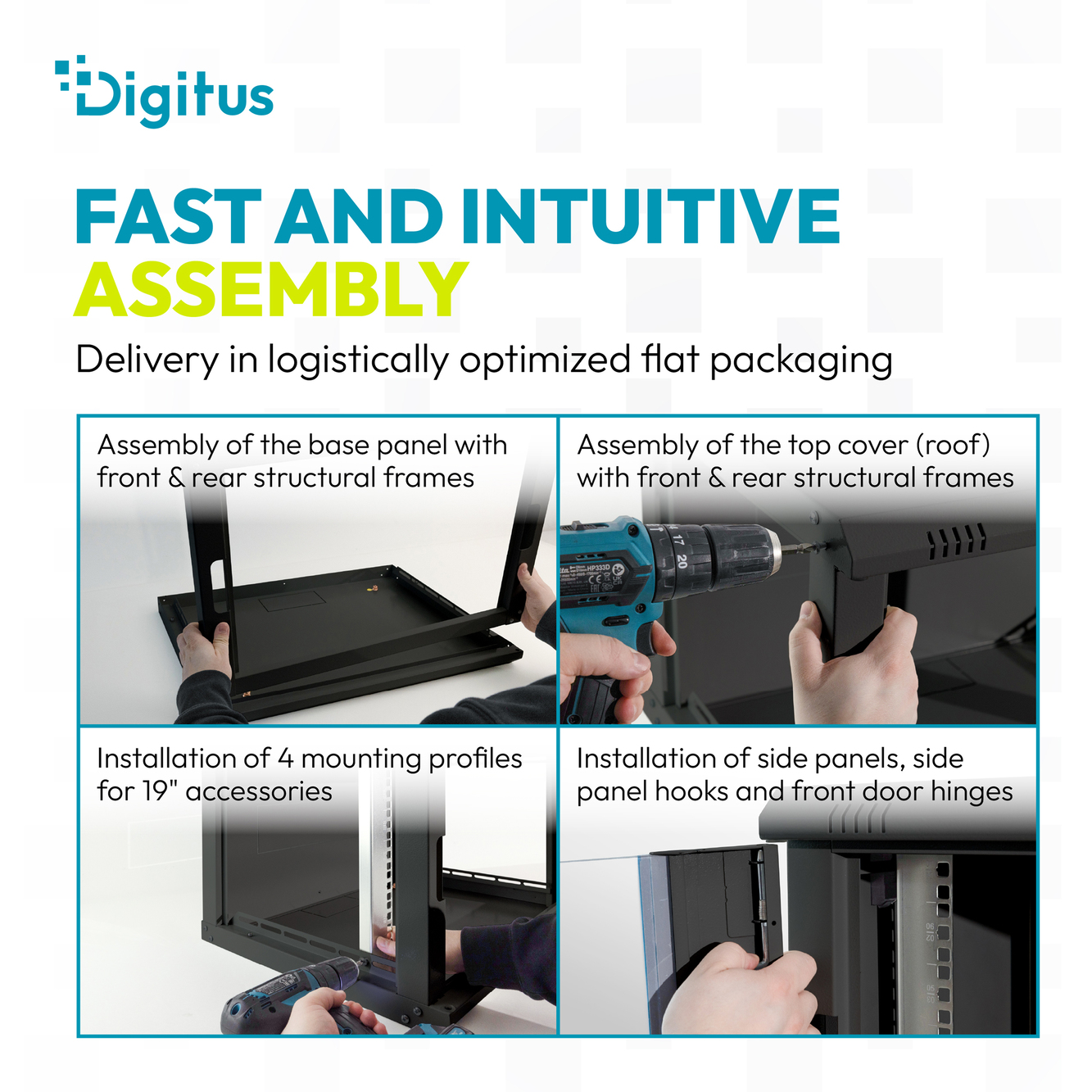 Dynamic-N serie wandbehuizing - 600x600 mm (BxD), niet gemonteerd - Afbeelding 6
