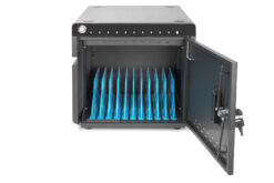 Verrijdbare desktop-oplaadkast voor 10 notebooks/tablets tot 13 inch, UV-C, USB-C - Afbeelding 4