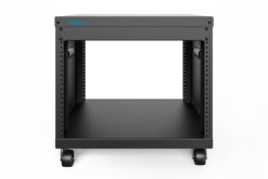 Universeel 19-inch Equipment rek met wielen, 8HE