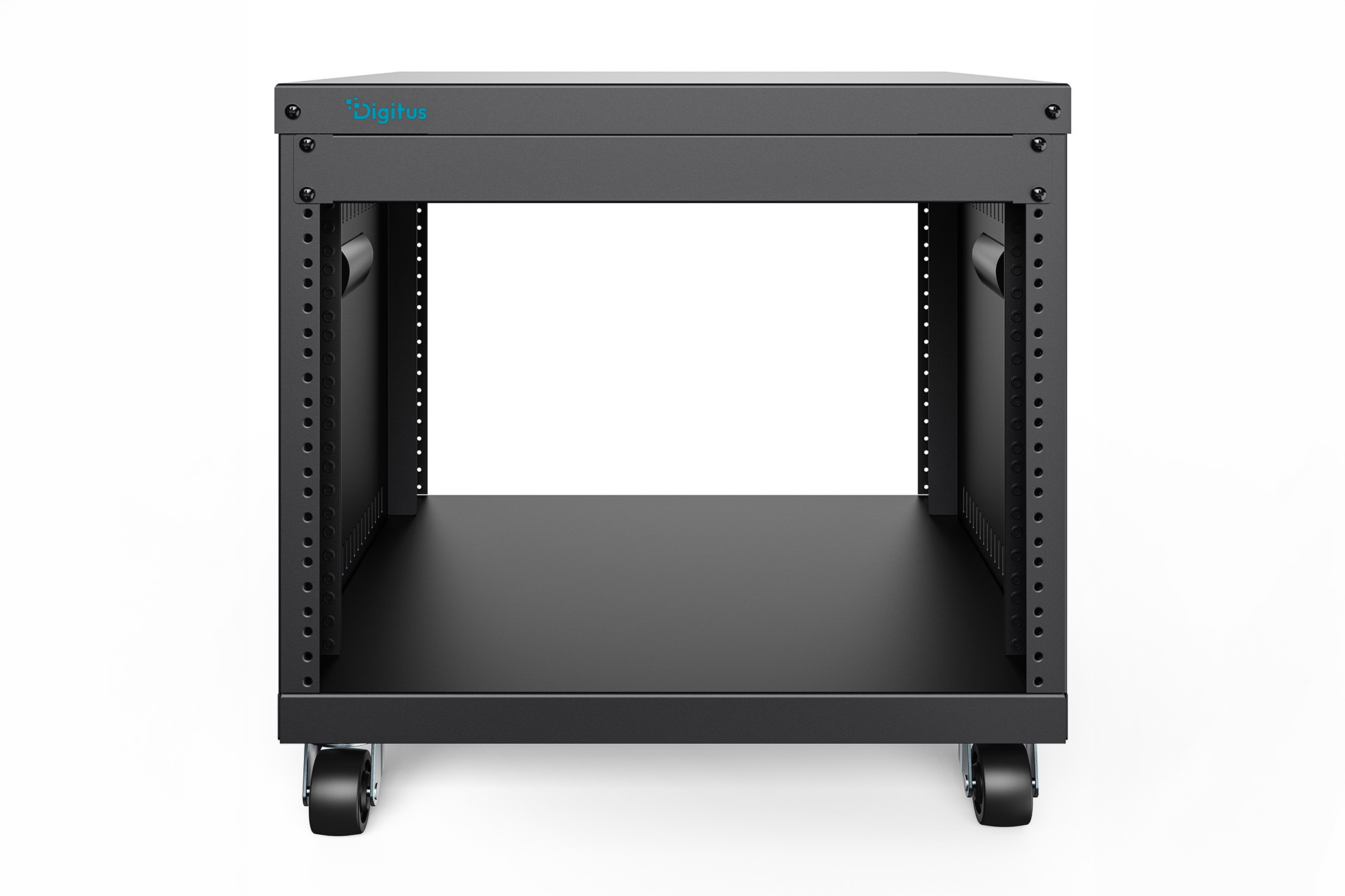 Universeel 19-inch Equipment rek met wielen, 8HE