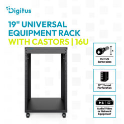 Universeel 19-inch Equipment rek met wielen, 16HE - Afbeelding 7