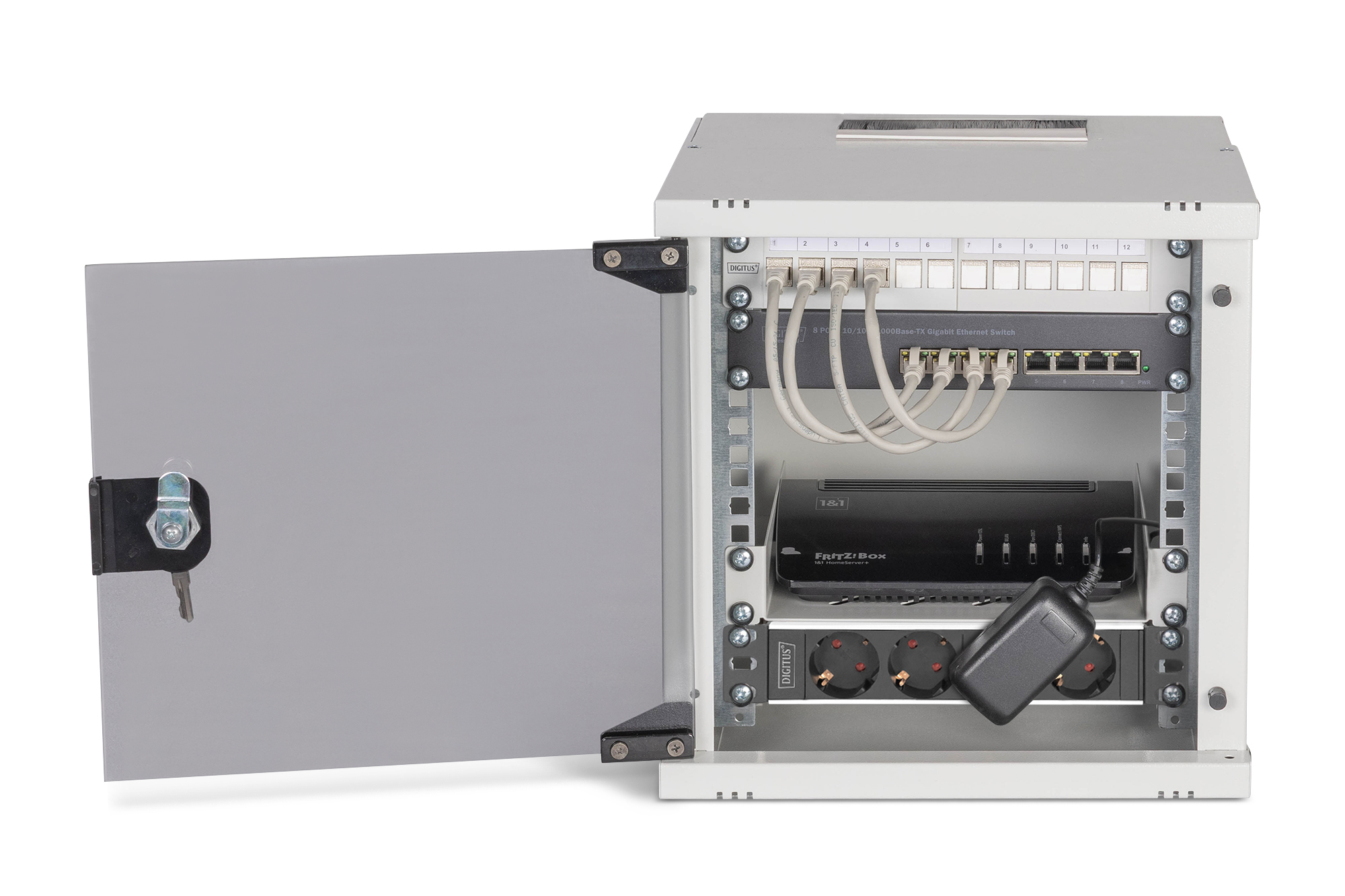 SOHO Pro-netwerkset, 254 mm (10") - 6U, 315 x 300 mm (B x D) - Afbeelding 5