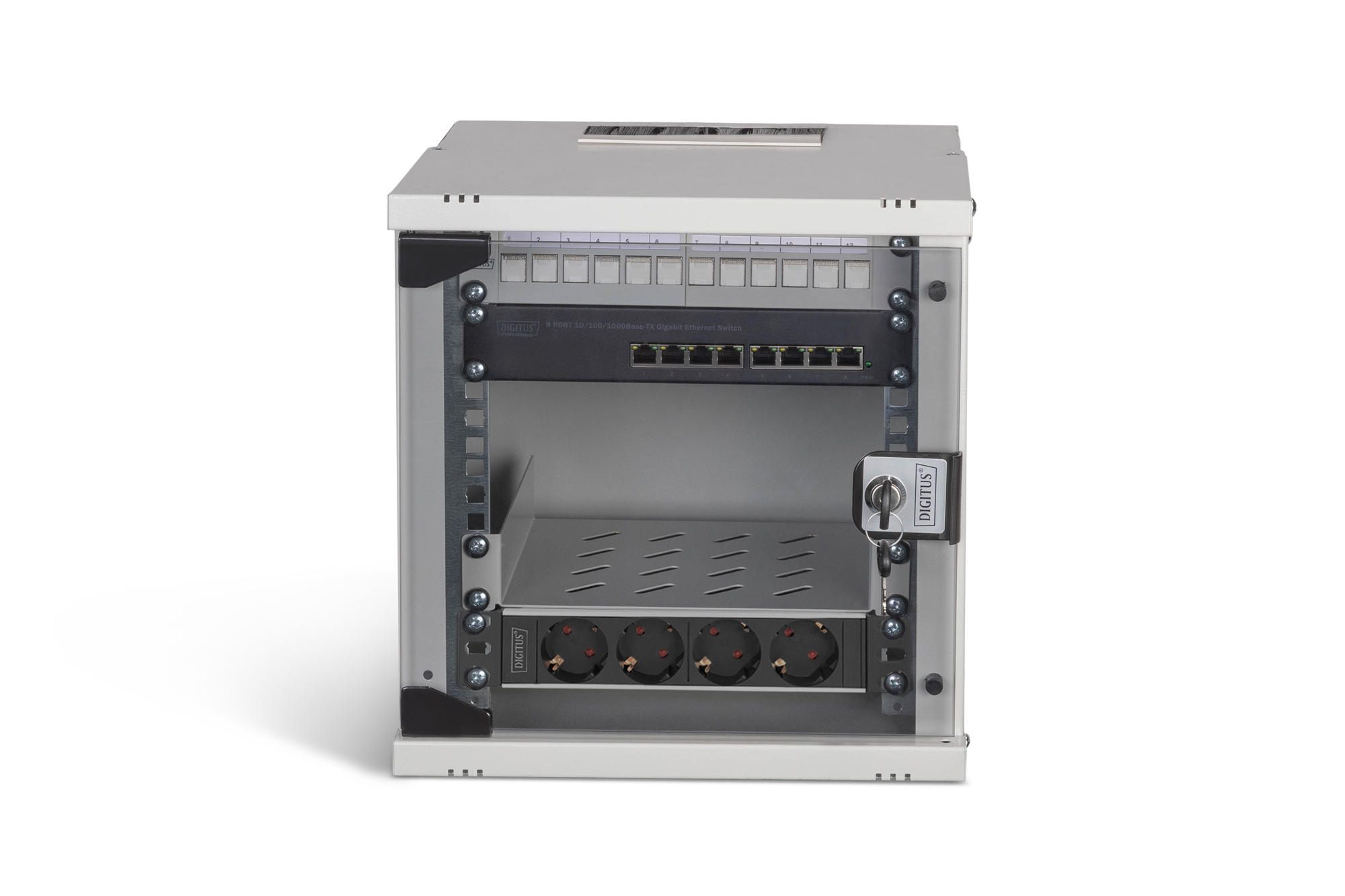 SOHO Pro-netwerkset, 254 mm (10") - 6U, 315 x 300 mm (B x D) - Afbeelding 3