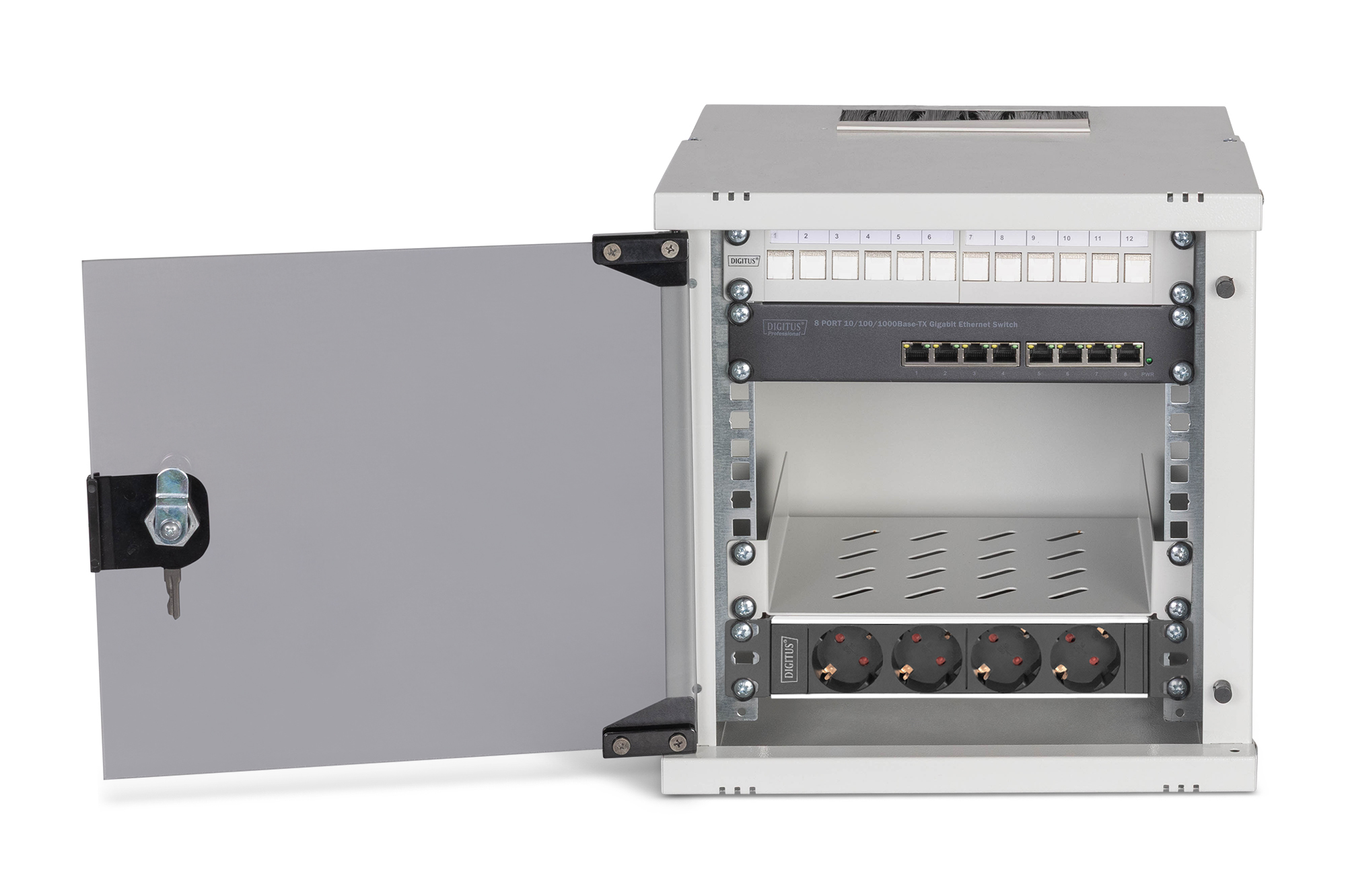 SOHO Pro-netwerkset, 254 mm (10") - 6U, 315 x 300 mm (B x D) - Afbeelding 2