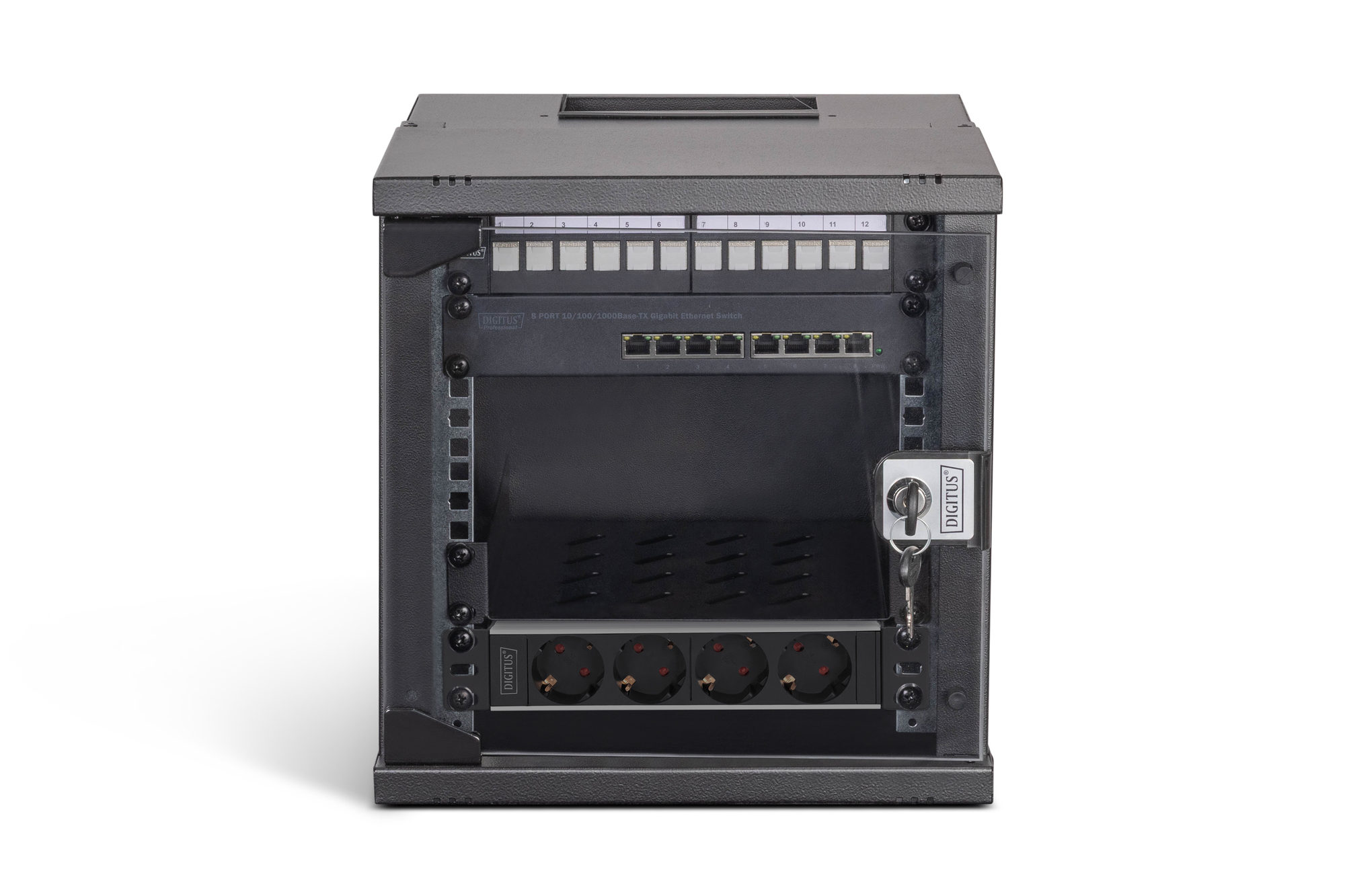 SOHO Pro-netwerkset, 254 mm (10") - 6U, 315 x 300 mm (B x D) - Afbeelding 3