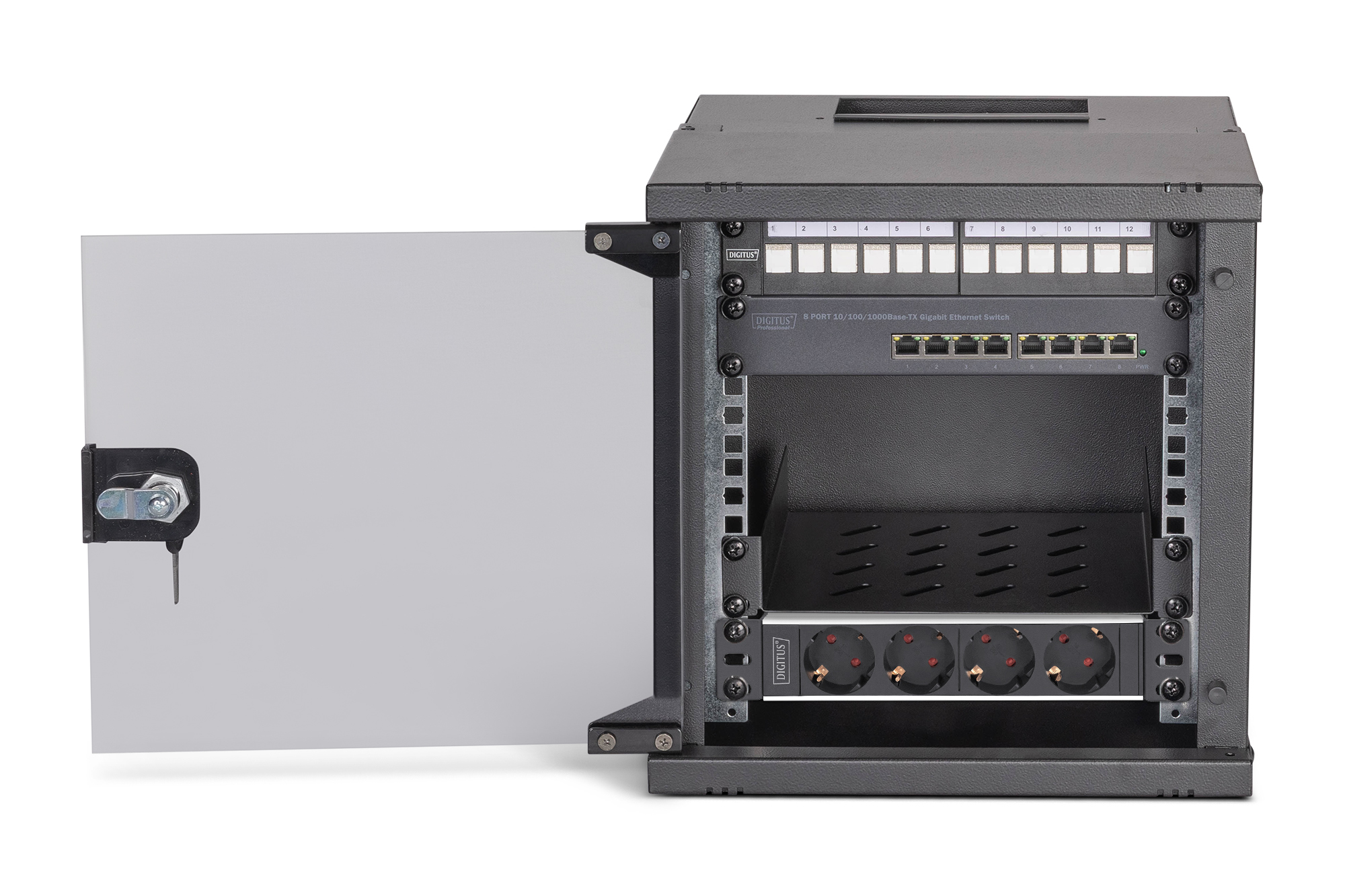 SOHO Pro-netwerkset, 254 mm (10") - 6U, 315 x 300 mm (B x D) - Afbeelding 2