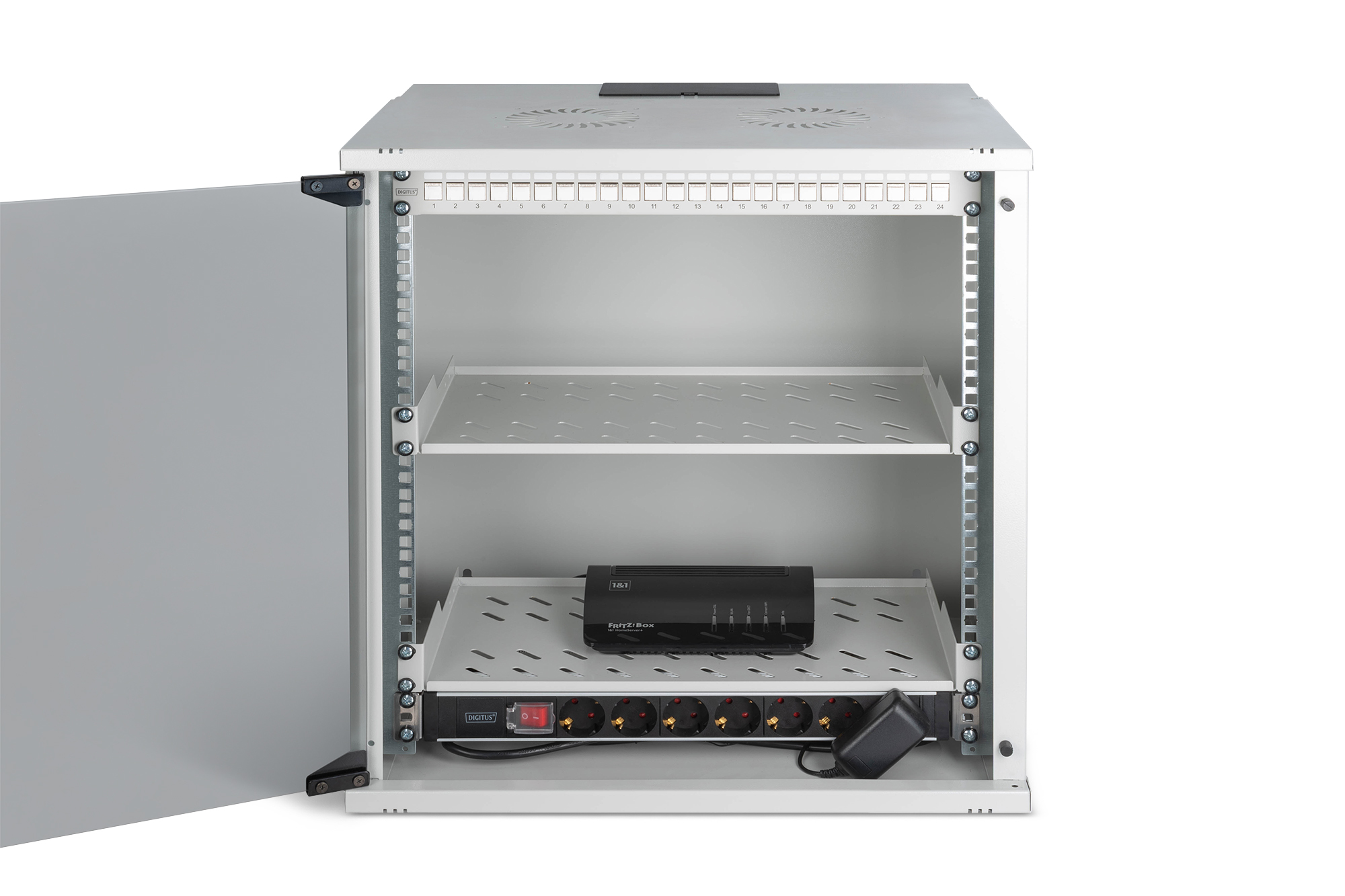 SOHO Pro netwerkset, 483 mm (19") - 12U, 540 x 400 mm (B x D) - Afbeelding 5