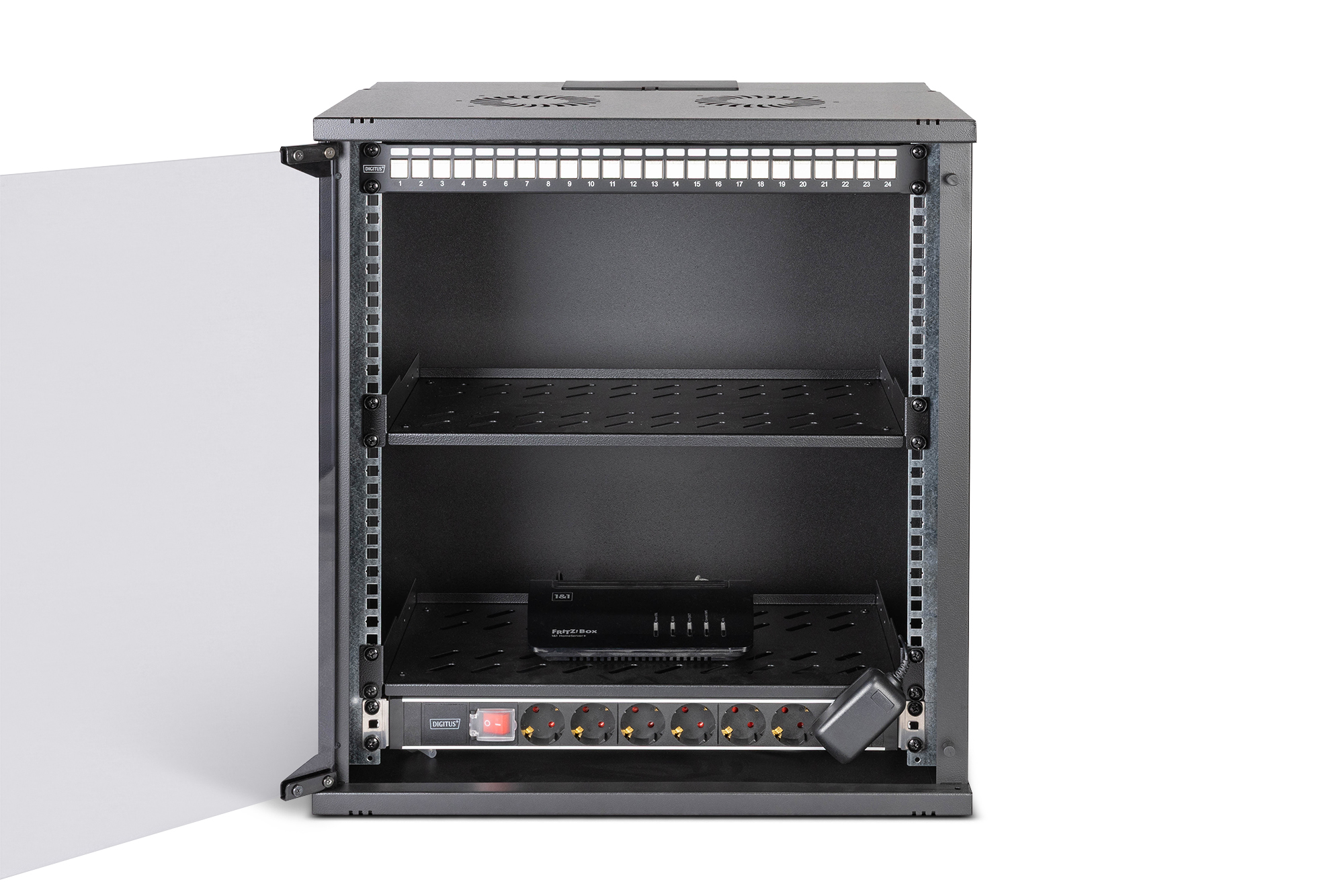 SOHO Pro netwerkset, 483 mm (19") - 12U, 540 x 400 mm (B x D) - Afbeelding 4