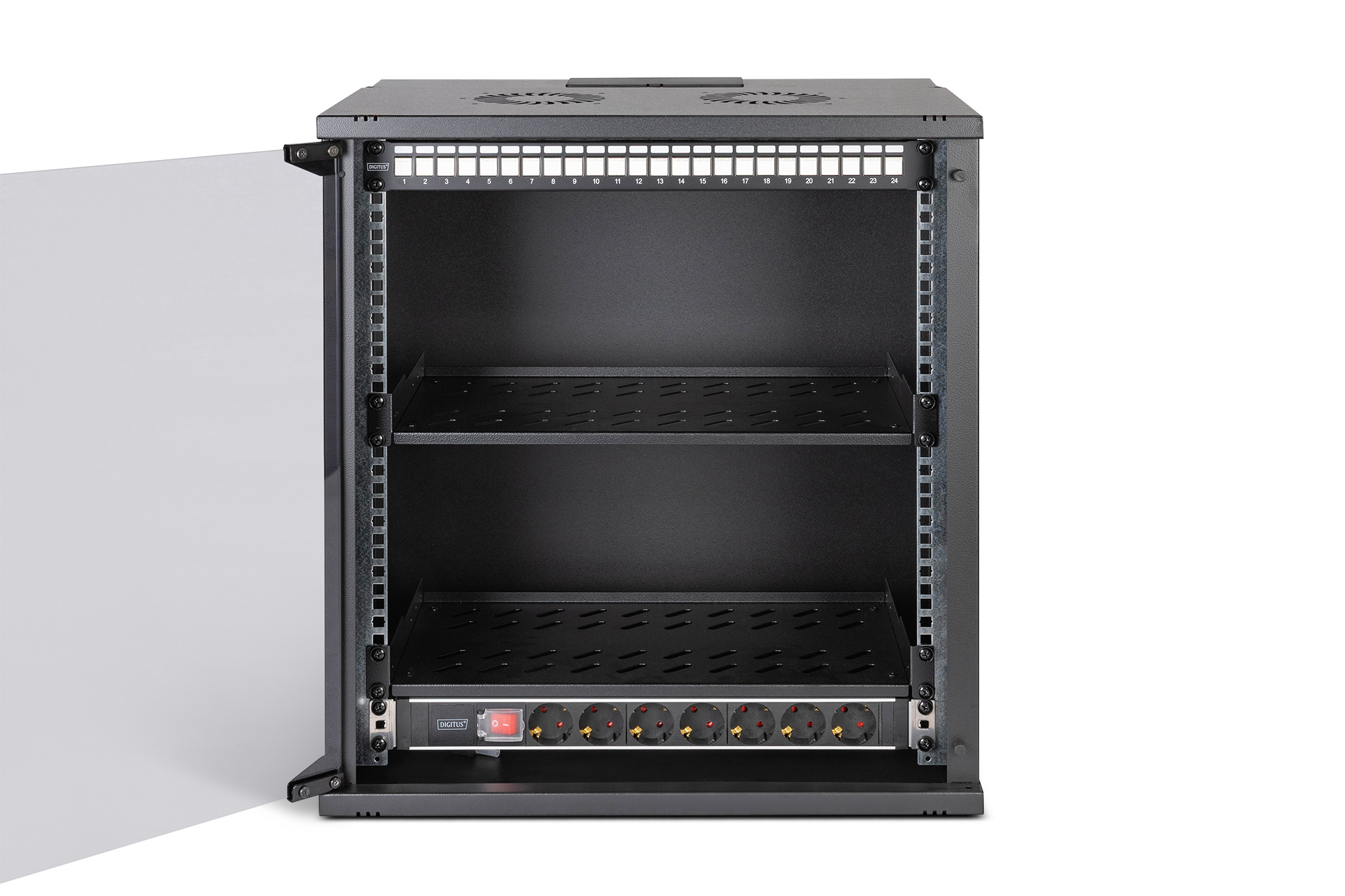 SOHO Pro netwerkset, 483 mm (19") - 12U, 540 x 400 mm (B x D) - Afbeelding 2